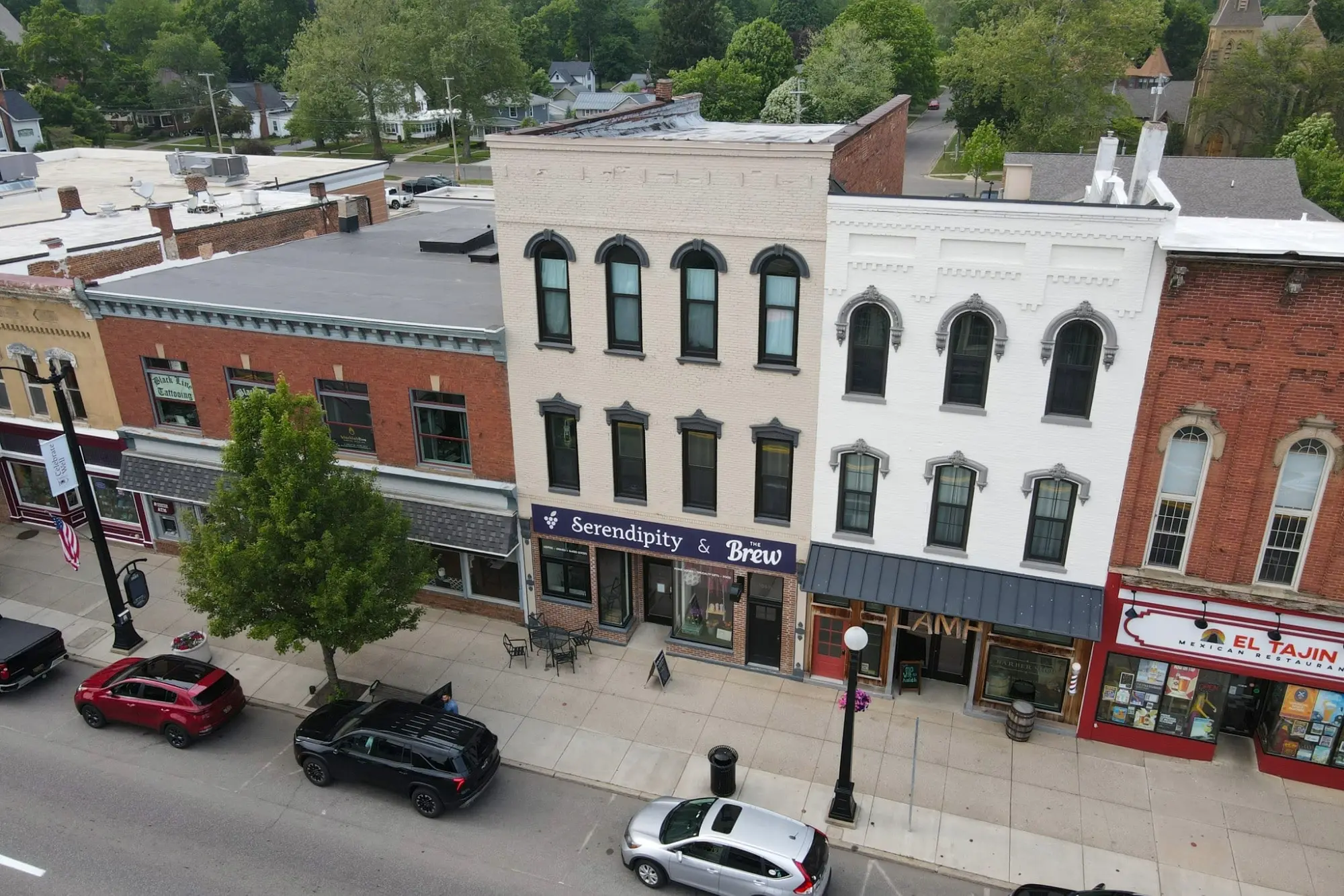 Downtown Marshall, Michigan businesses served by Eric Dale Heating & Air Conditioning professionals providing expert heating, cooling, and air conditioning services.